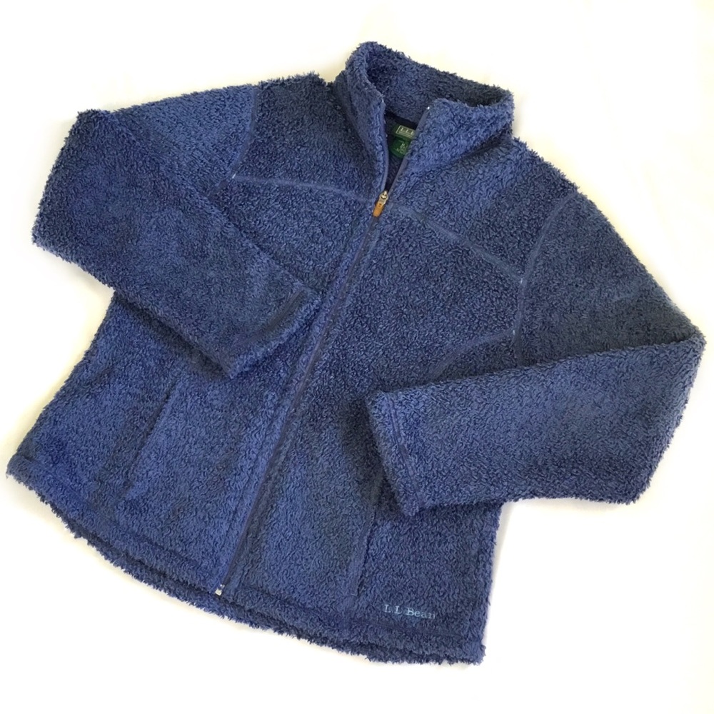 LL Bean High-Pile Fleece Jacket. Sz Med Reg
